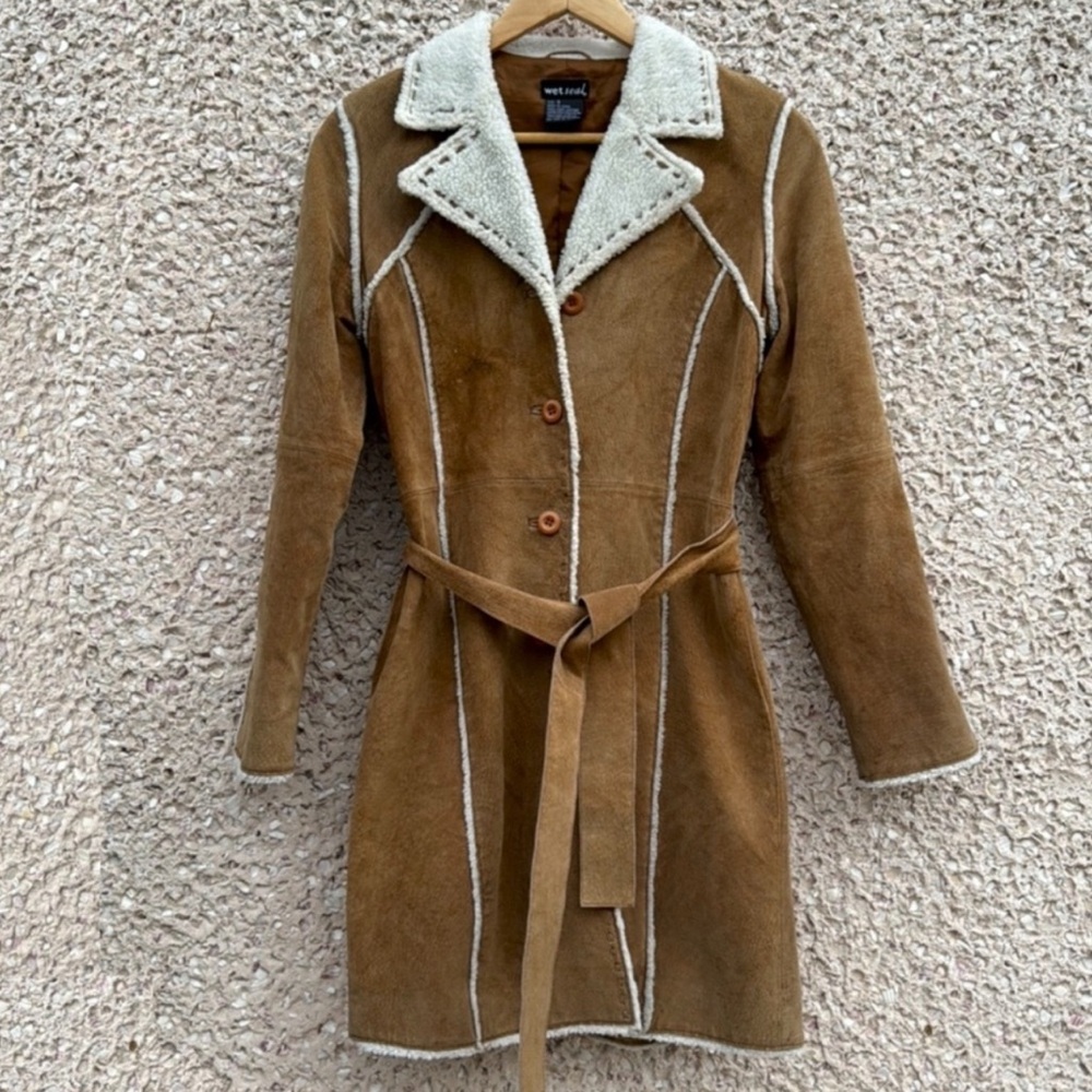 Wet Seal Brown and Shearling Penny Lane Coat